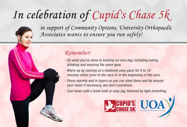 UOA to Host Pre-Run Warm-Up for Cupid’s Chase 5K