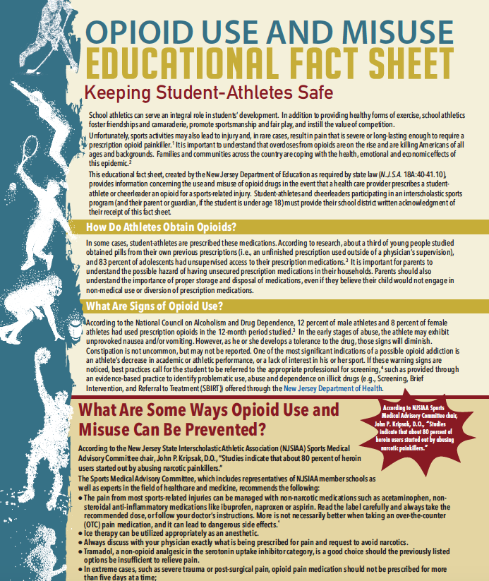 Opioid Use and Misuse Educational Fact Sheet