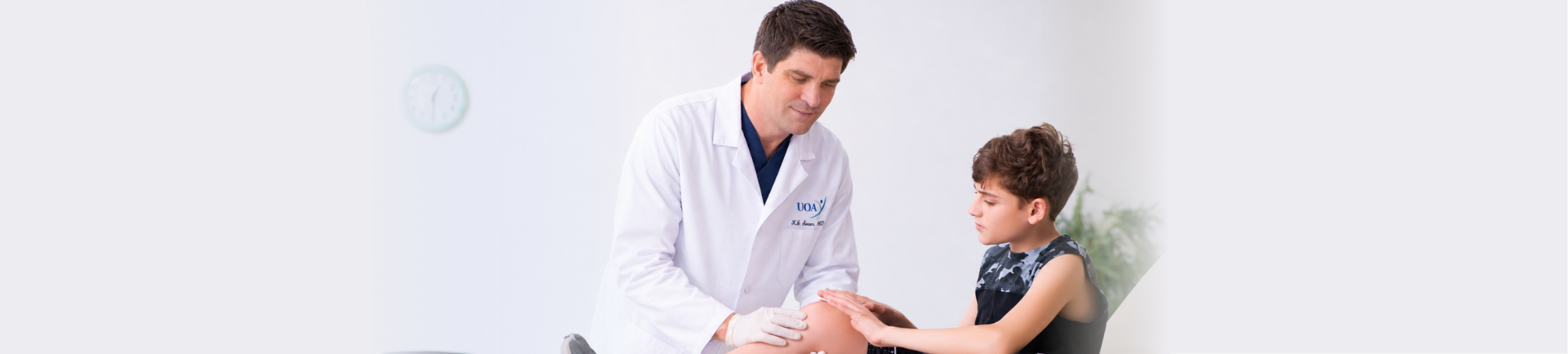 Dr. Swan and adolescent patient.